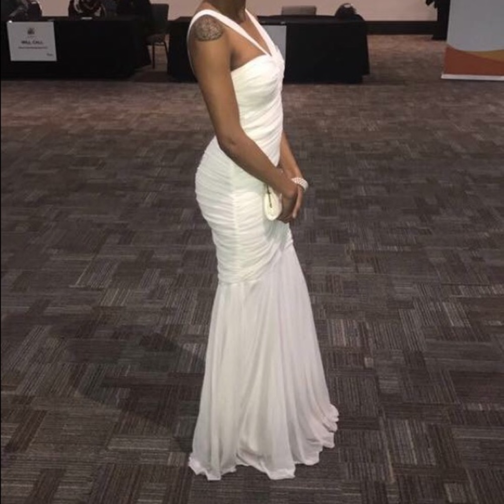 B Darlin cream gown